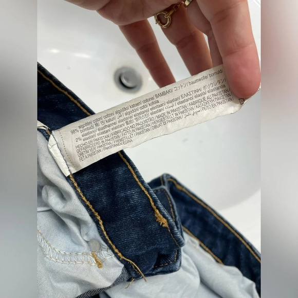 Zara|| Blue Jean Boot Cut, Size 14. Worn Once. With stretch - Picture 5 of 9